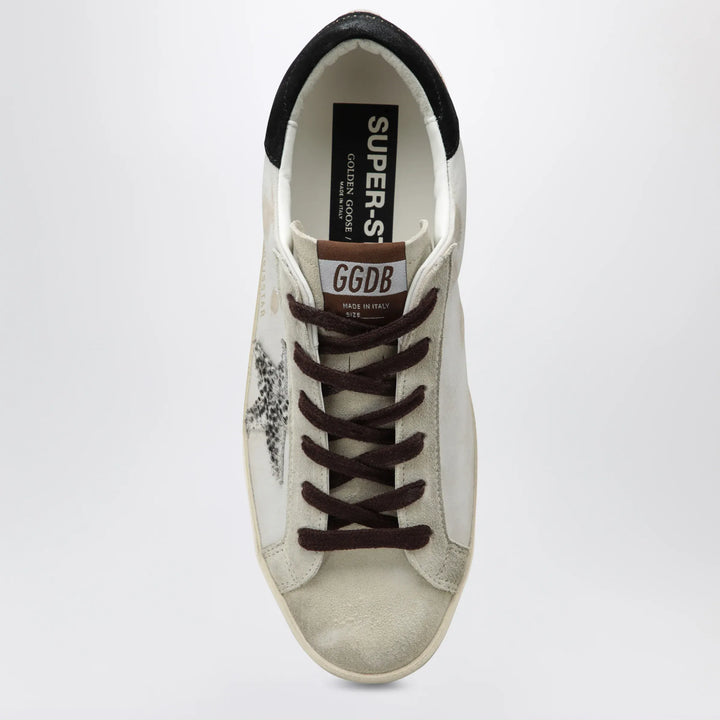 Golden Goose - Golden Goose Super-Star sneakers in white with animal-print star Brand Apparel &amp; Accessories > Shoes