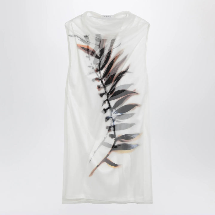Sportmax - White double-layer dress in satin and tulle Brand Apparel &amp; Accessories S