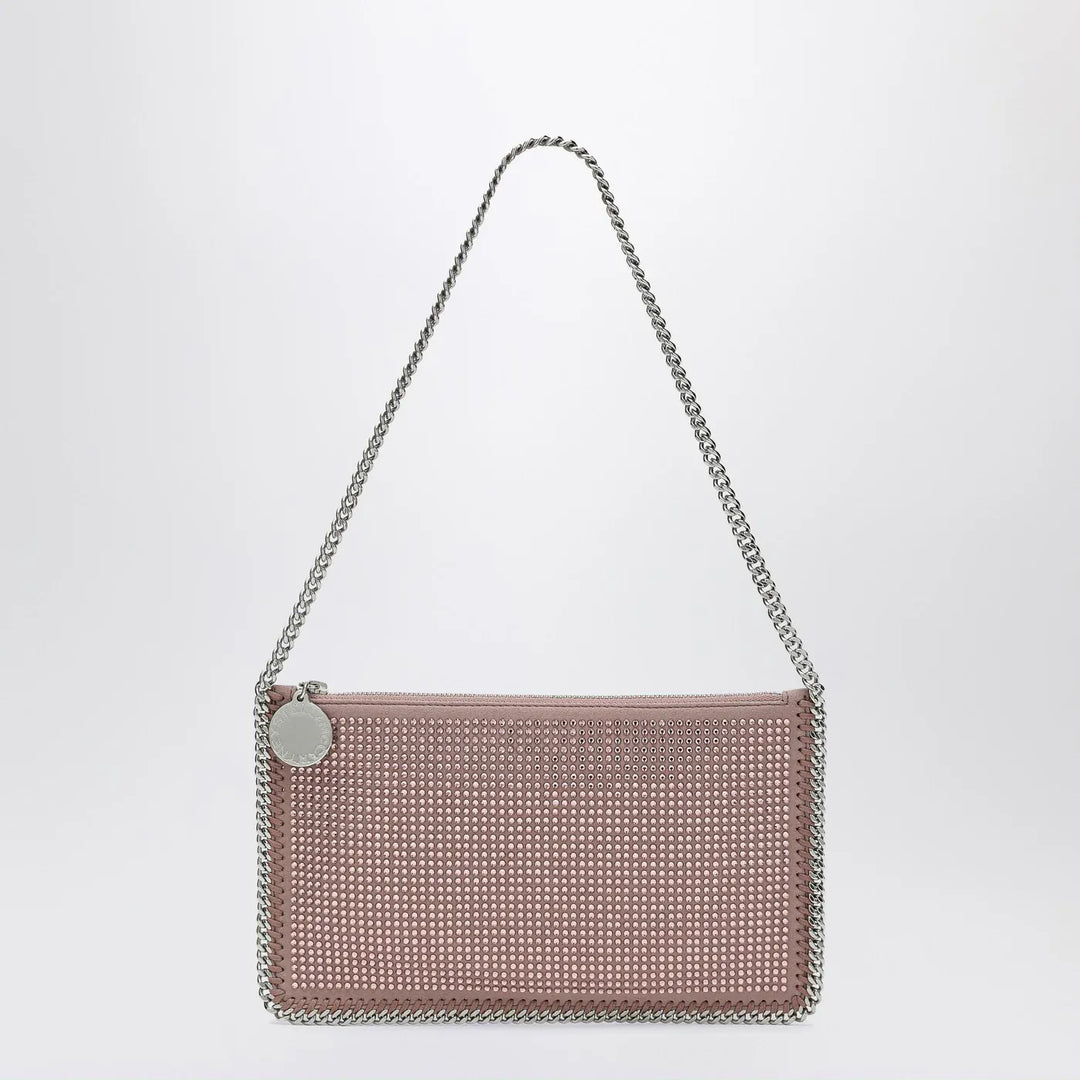 Stella McCartney - Falabella Pink Clutch Shoulder Bag with Rhinestones Brand Apparel &amp; Accessories TU