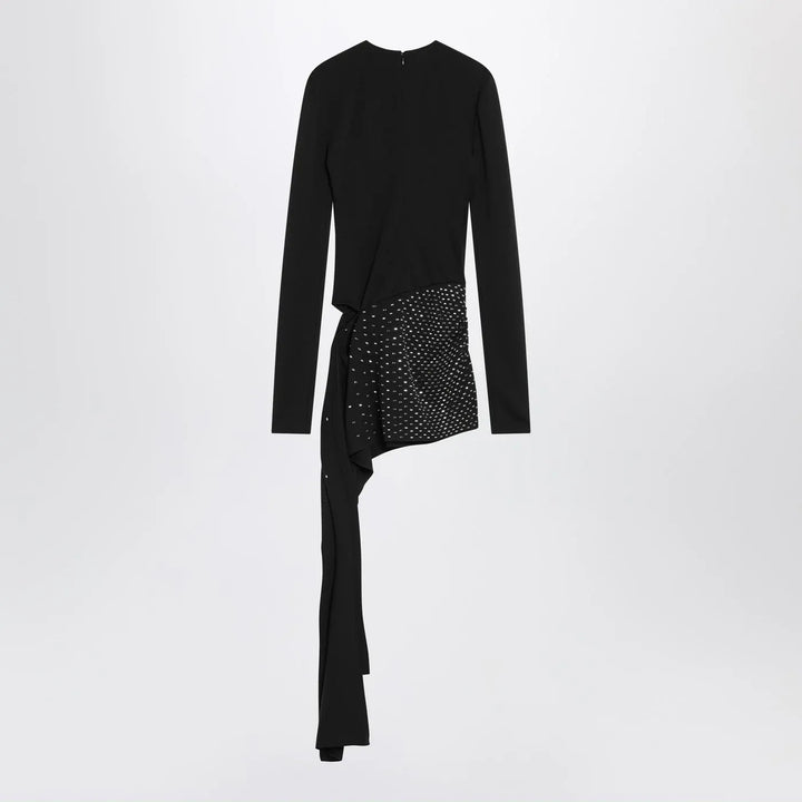 The Attico - Mini black dress with thermostrass Brand Apparel &amp; Accessories 40  IT