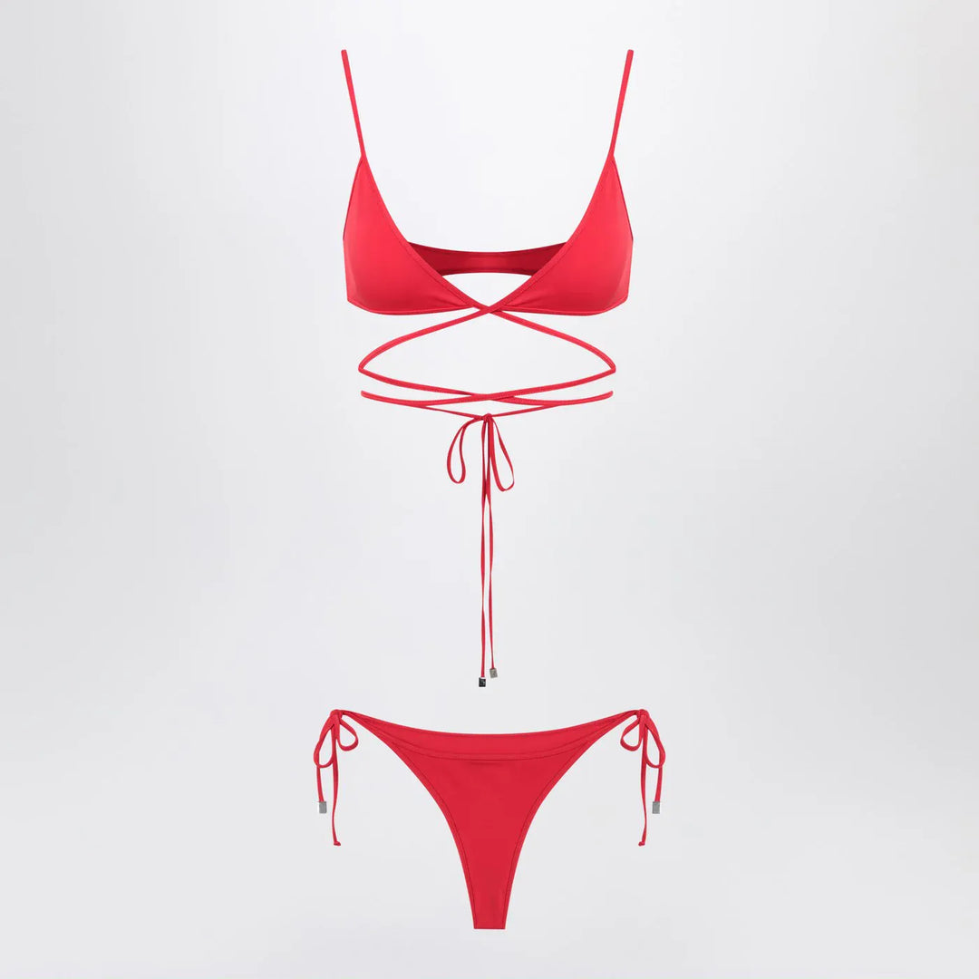 The Attico - Two-piece triangle bikini in red Brand Apparel &amp; Accessories S