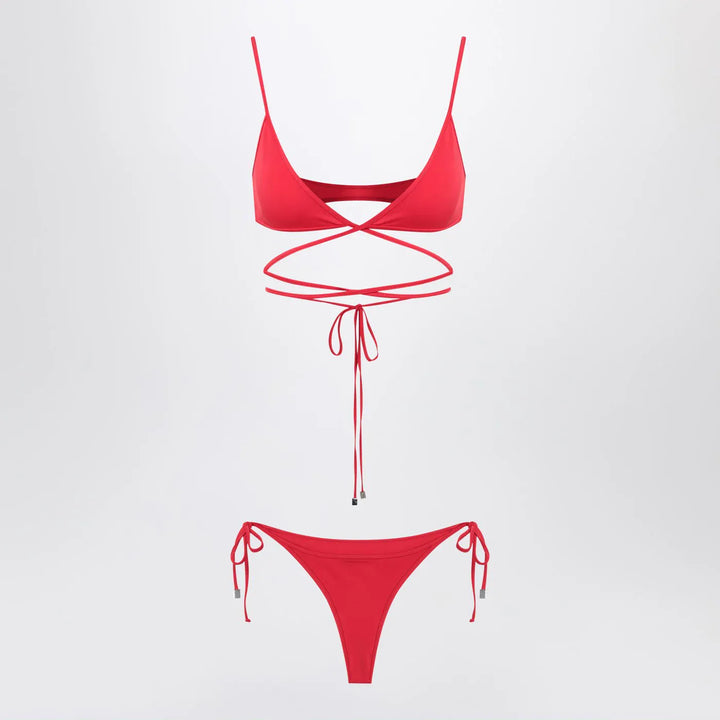 The Attico - Two-piece triangle bikini in red Brand Apparel &amp; Accessories S