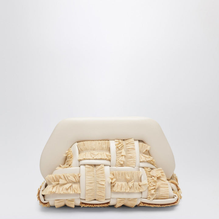 Apparel &amp; Accessories TU THEMOIRè - Small Tia clutch in butter color with raffia inserts Brand