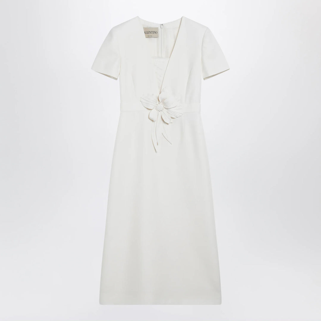 Valentino - Embroidered crepe evening dress in ivory Brand Apparel &amp; Accessories 40  IT