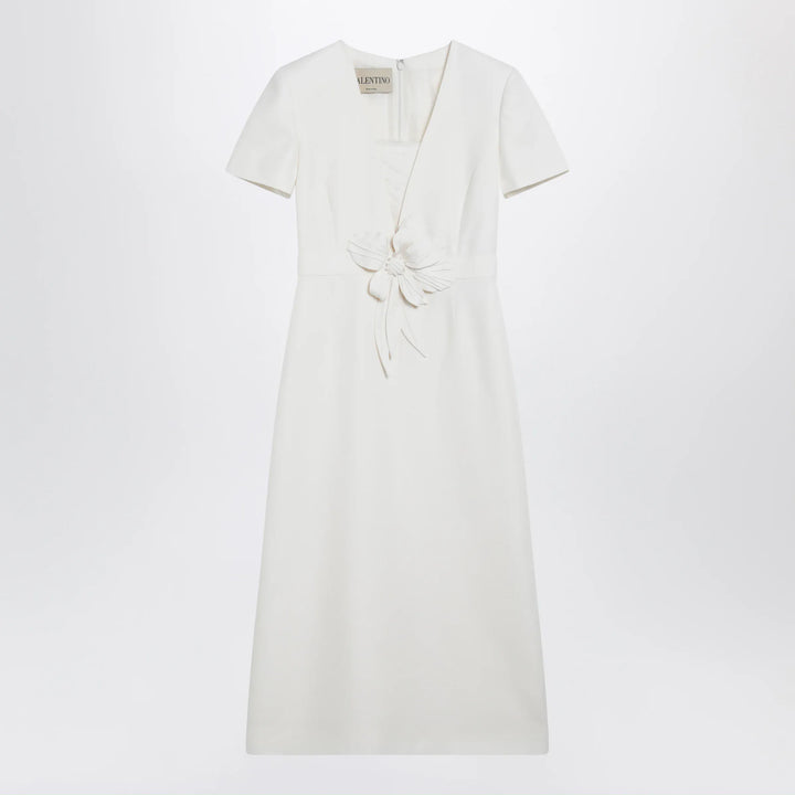 Valentino - Embroidered crepe evening dress in ivory Brand Apparel &amp; Accessories 40  IT