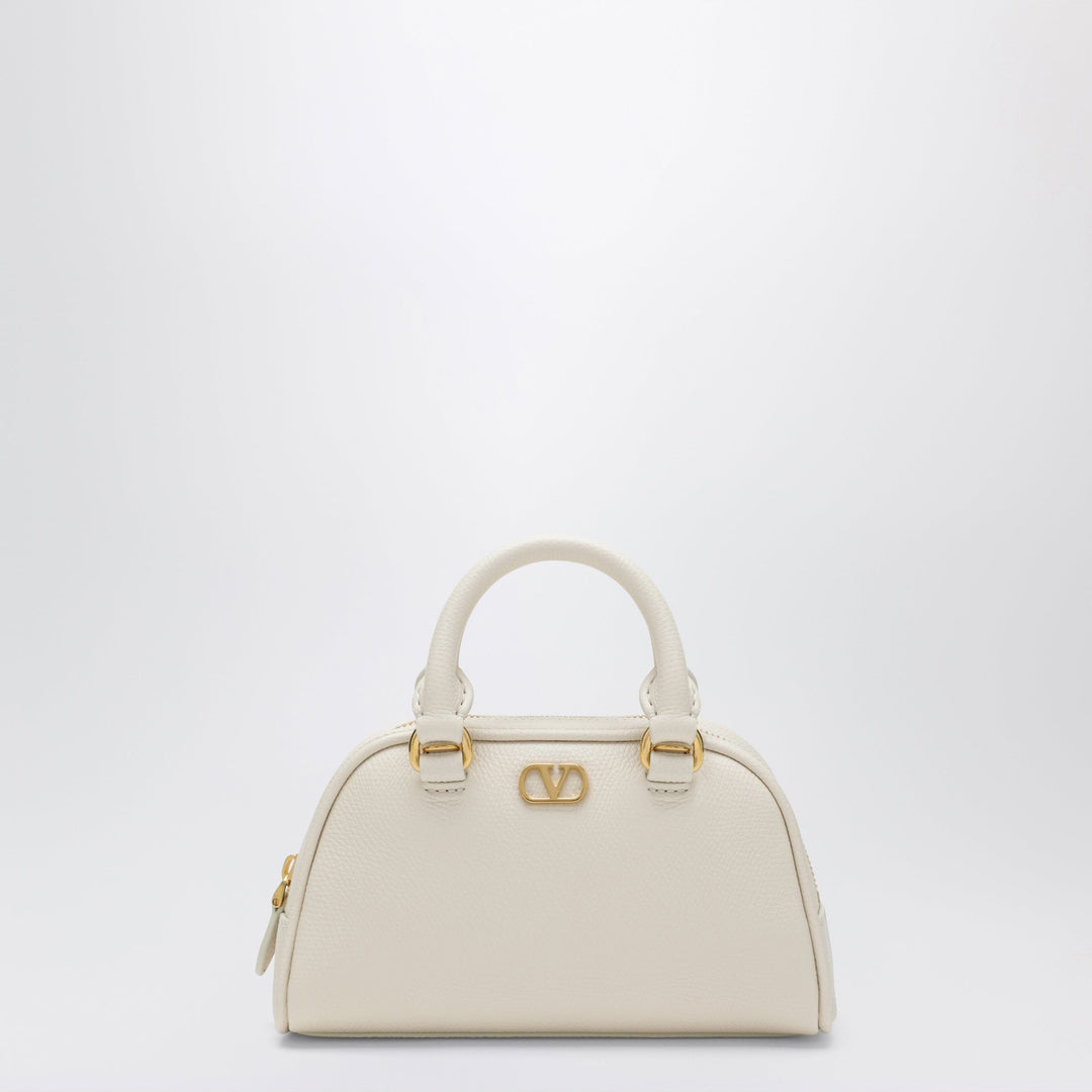 Apparel &amp; Accessories TU Valentino Garavani - Ivory VLogo Signature mini duffle bag in grained calfskin Brand