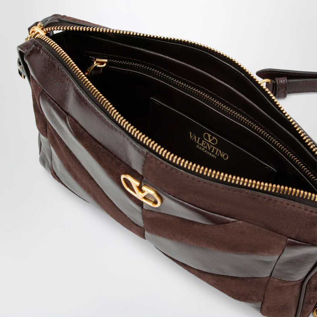 Valentino Garavani - Panthea small shoulder bag in ebony brown Brand Apparel &amp; Accessories U