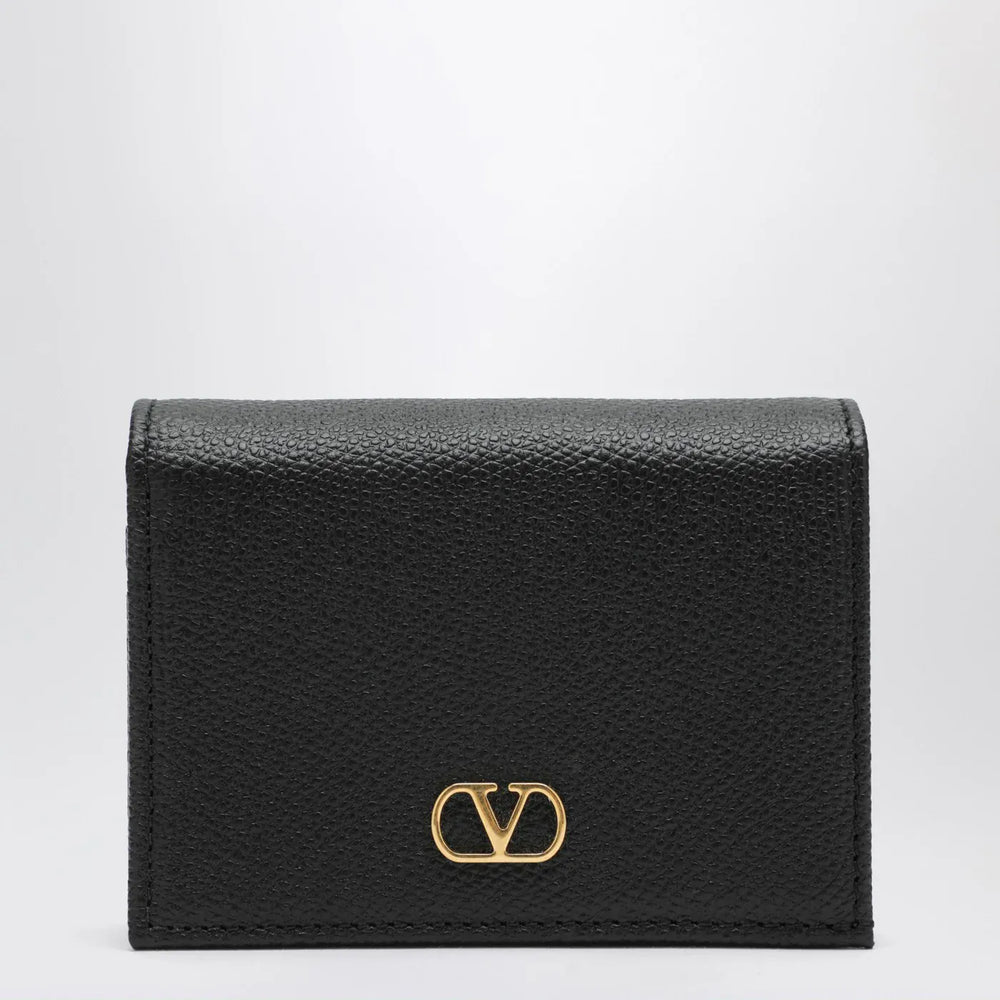 Valentino Garavani - Signature black leather VLogo wallet Brand Apparel & Accessories TU