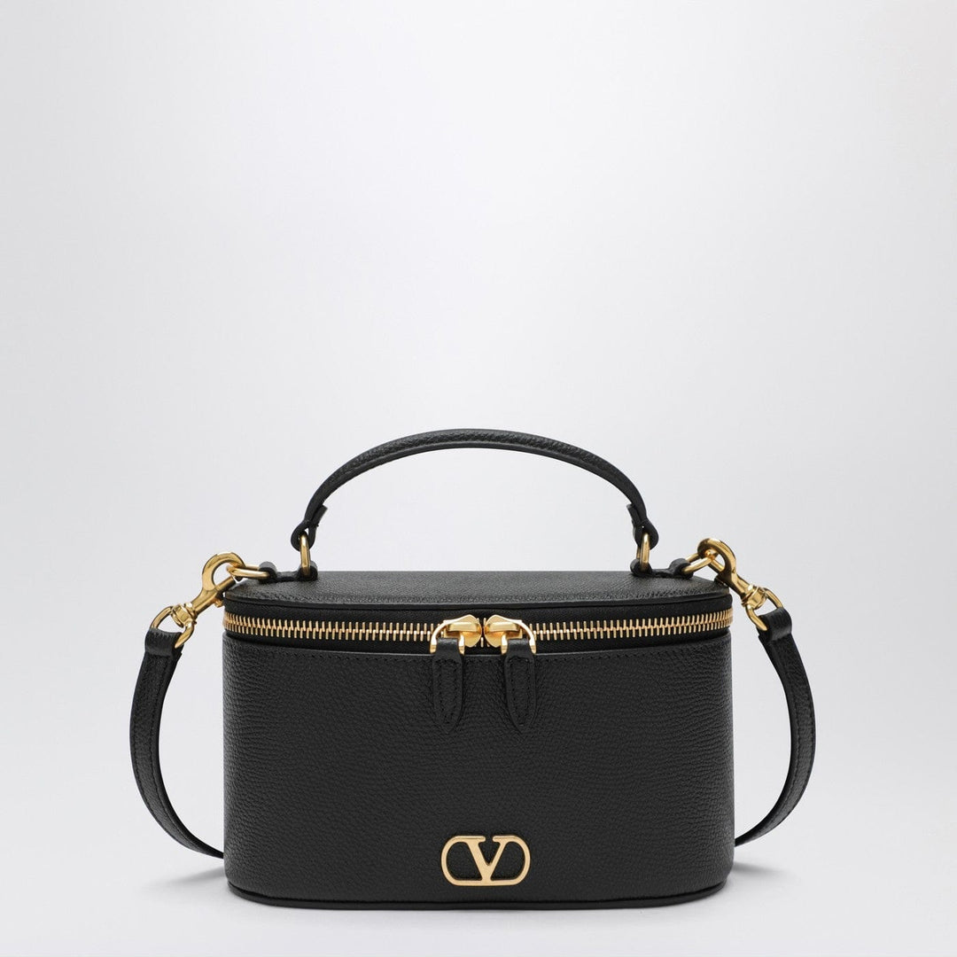 Apparel & Accessories TU Valentino Garavani - Vlogo Signature Mini Vanity Bag in black grained calfskin Brand