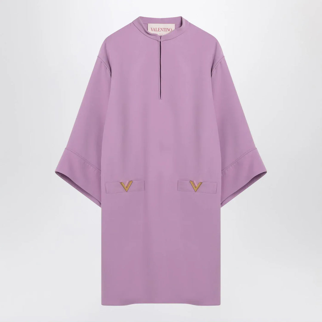 Valentino - Lilac silk mini dress Brand Apparel &amp; Accessories 38  IT
