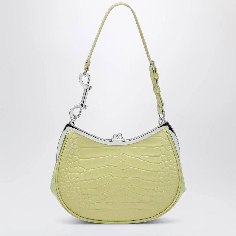 Vivienne Westwood - Charm bag in lime croc-effect patent leather Brand Apparel & Accessories U