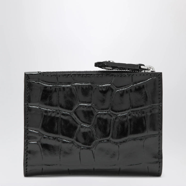 Vivienne Westwood - Slim Flap crocodile-embossed leather card holder, black Brand Apparel &amp; Accessories U