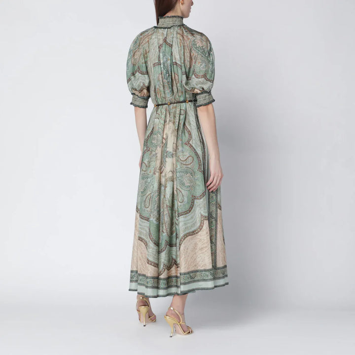 ZIMMERMANN - Wanderlust Billow dress with tapestry print Brand Apparel &amp; Accessories