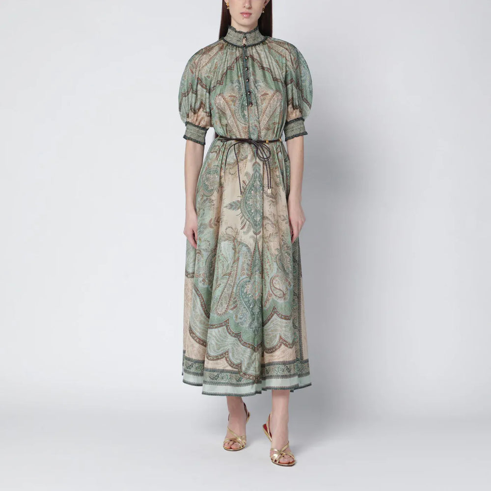 ZIMMERMANN - Wanderlust Billow dress with tapestry print Brand Apparel & Accessories 3