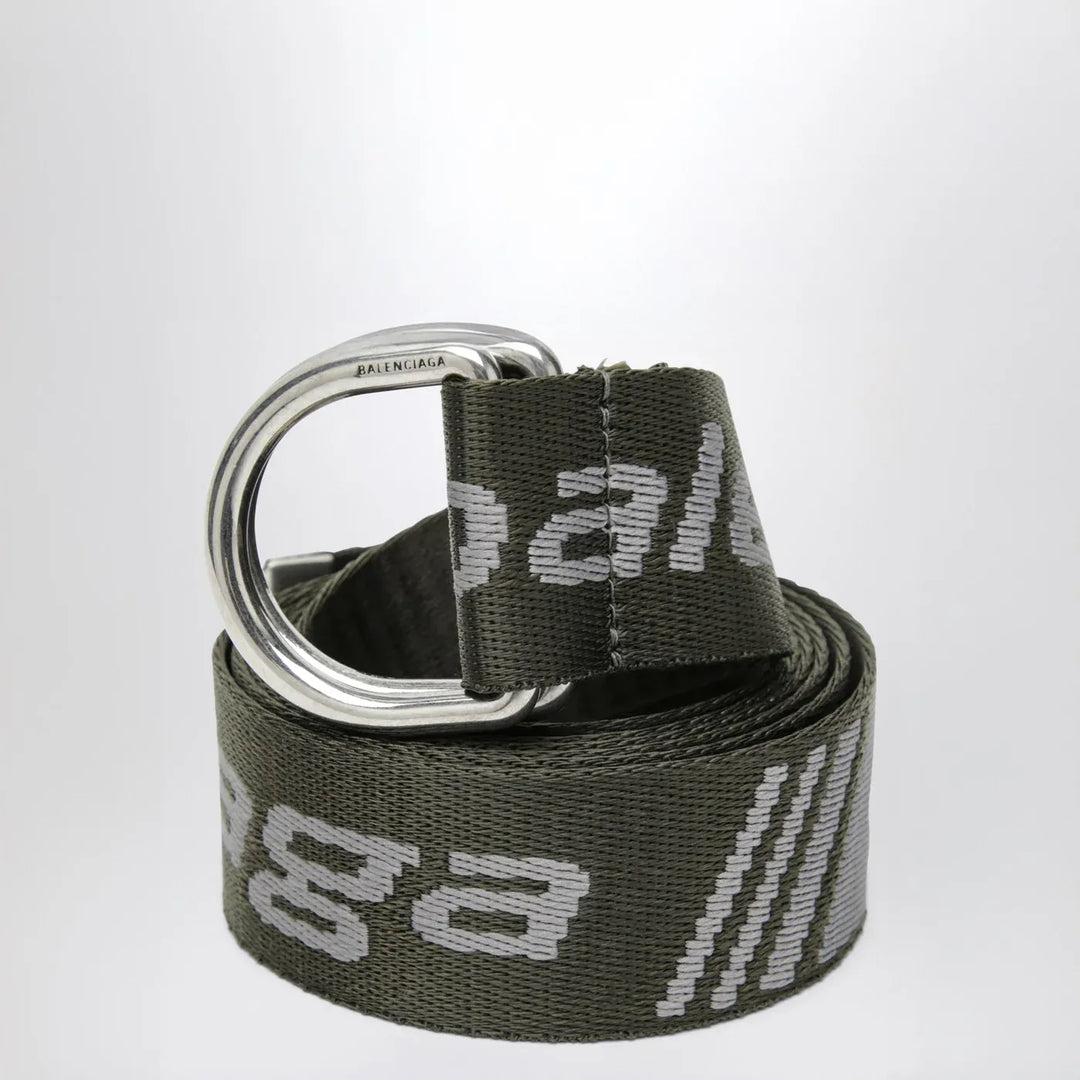 Balenciaga - D-ring belt with loop sports icon motif Brand Belts U