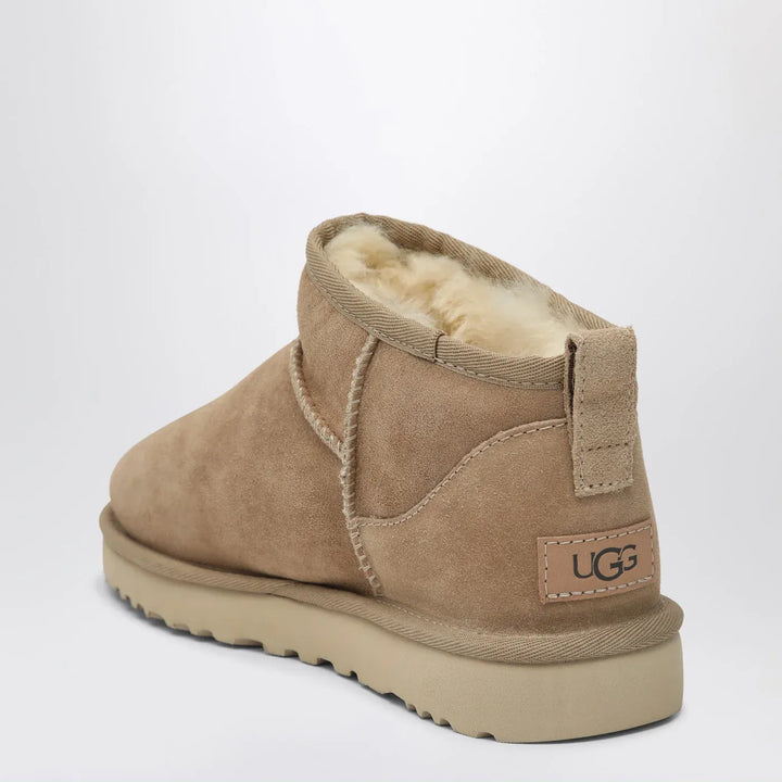 UGG - Classic Ultra Mini ankle boots in sand Brand Boots
