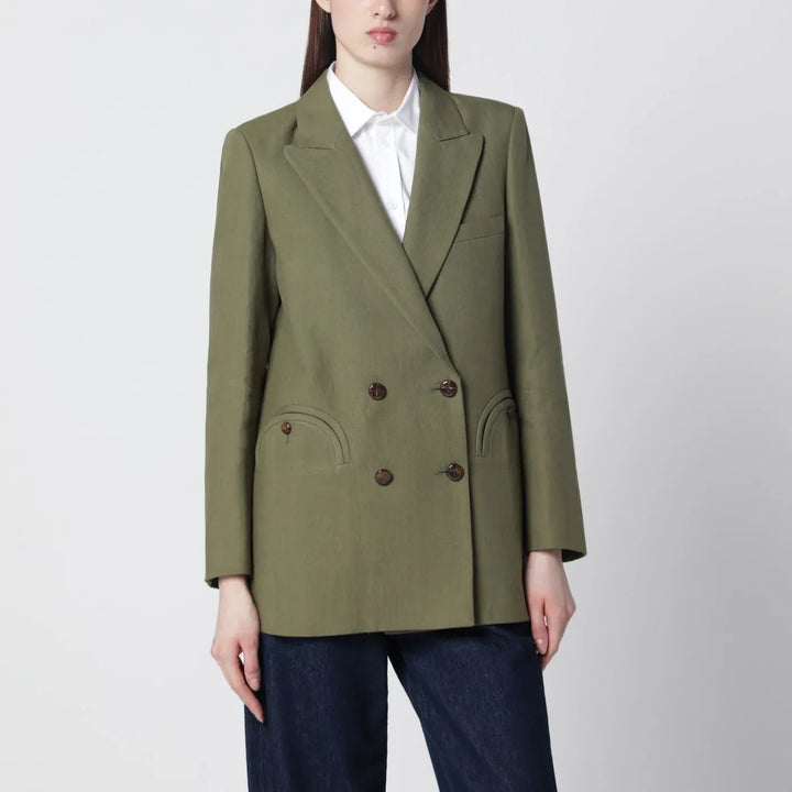 Blazé Milano - Olive green double-breasted jacket Brand Coats &amp; Jackets II
