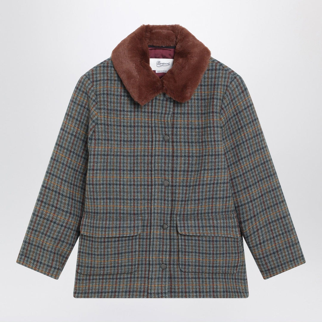 Coats & Jackets Bonpoint - Joao quilted wool coat with checked pattern Brand