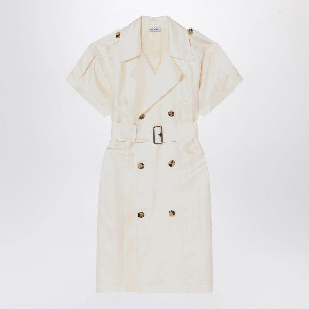 Coats & Jackets 6 UK Burberry - Ivory trench dress in viscose Brand