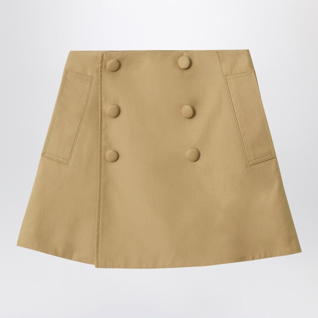 Coats & Jackets Burberry - Sand-colored cotton trench skirt Brand