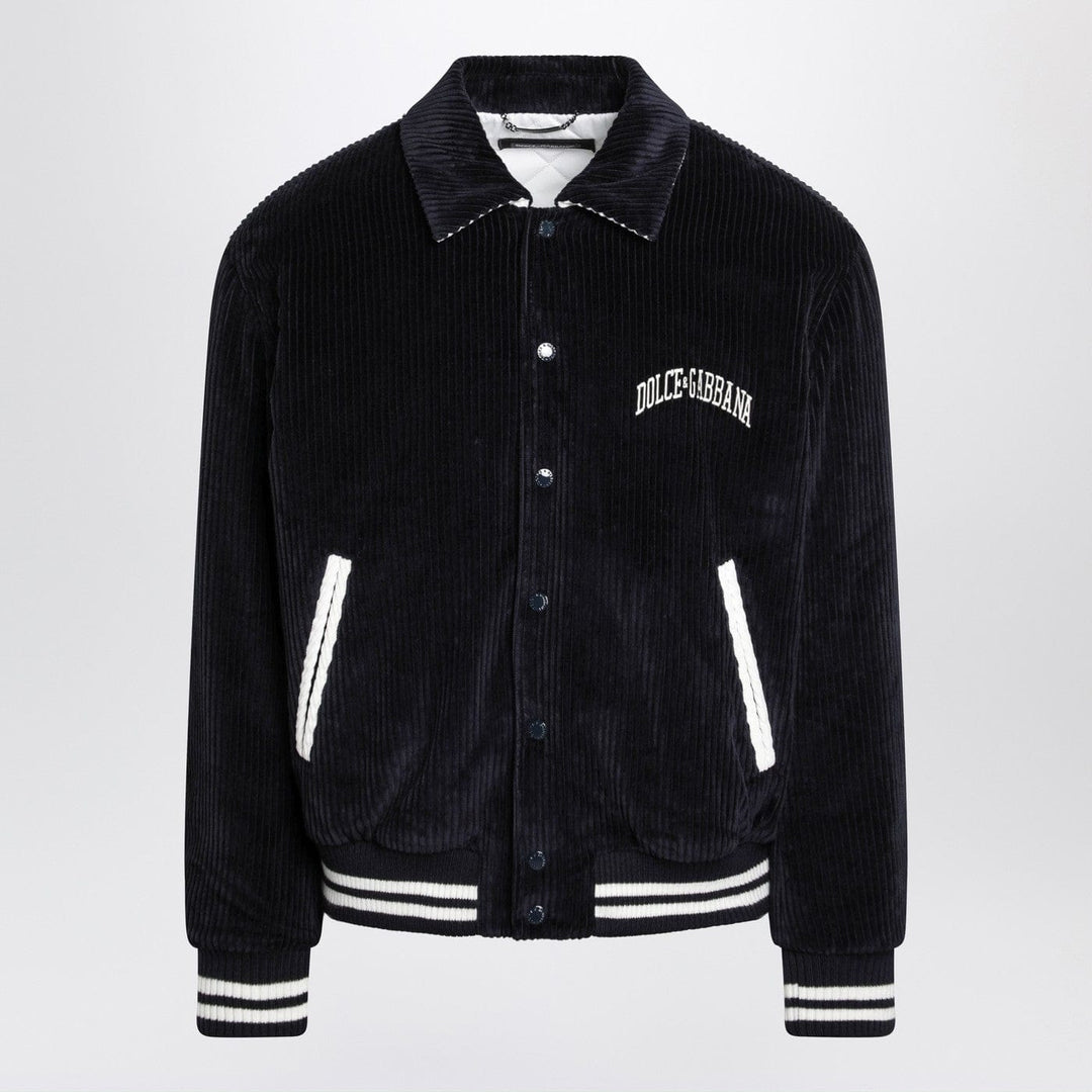 Coats & Jackets 52 IT Dolce&Gabbana - Navy corduroy Varsity bomber Brand