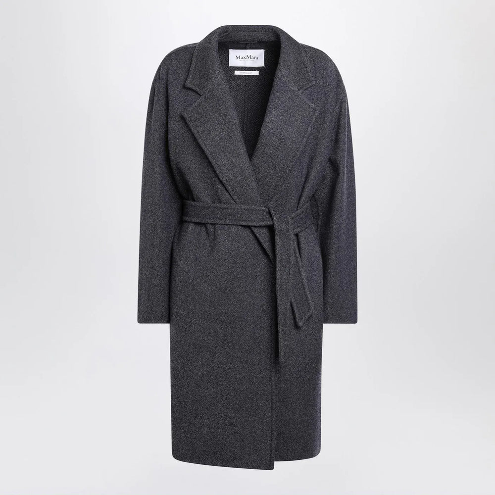 Max Mara - Blue wool coat with denim effect Brand Coats & Jackets 42  IT