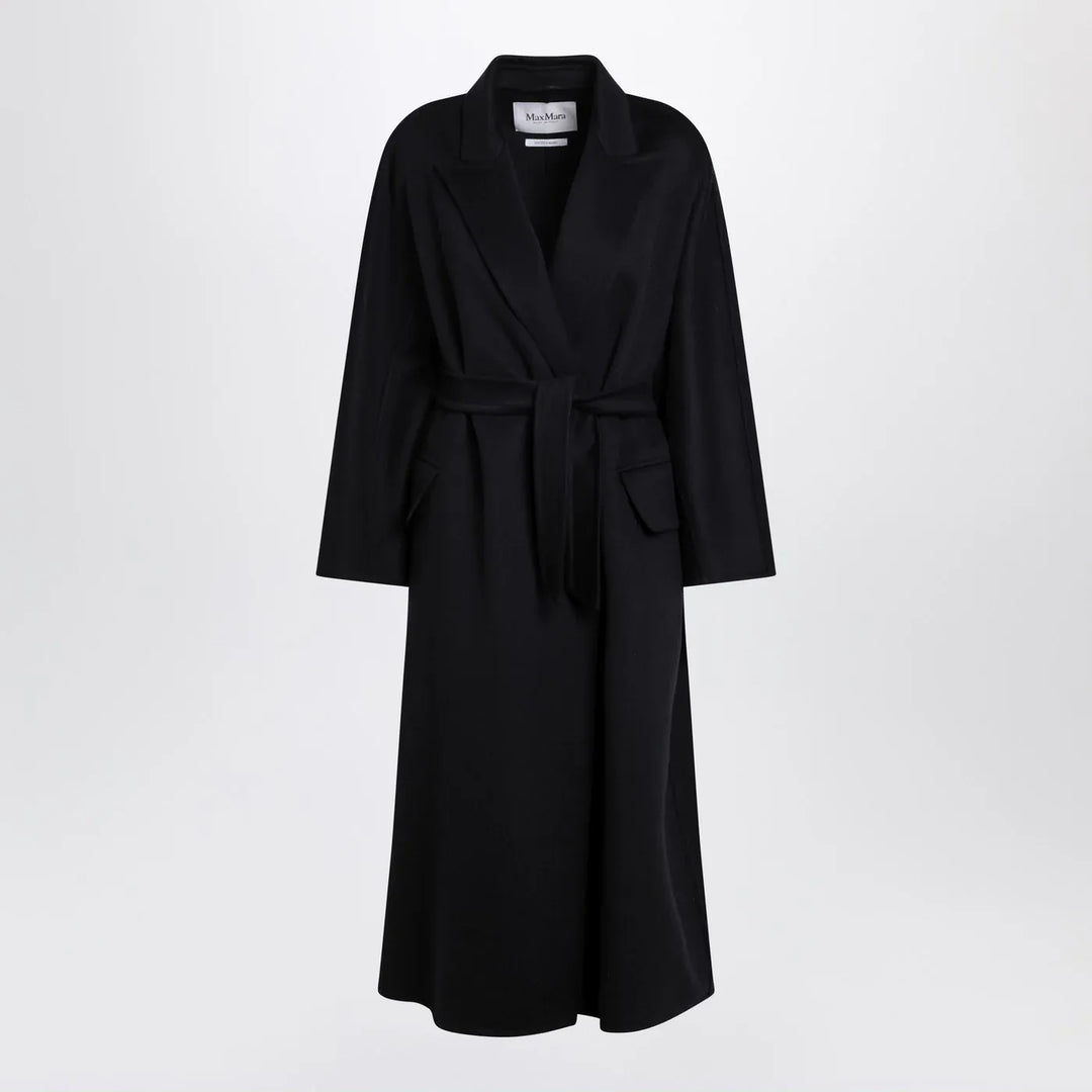 Max Mara - Navy cashmere wrap coat Brand Coats &amp; Jackets 36  IT