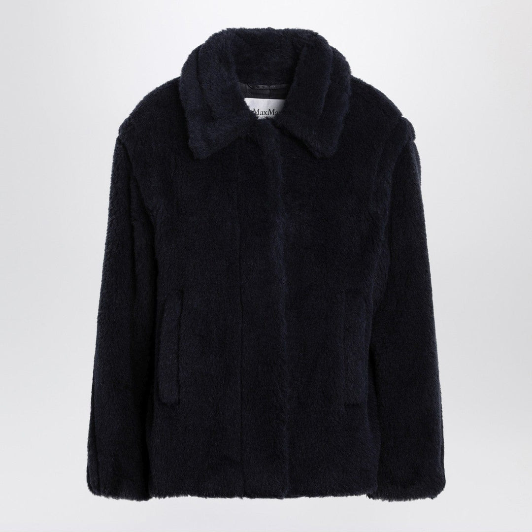 Coats & Jackets 40  IT Max Mara - Navy faux-fur coat Brand
