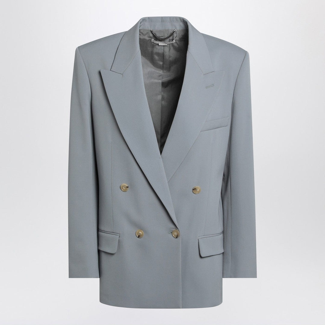 Coats &amp; Jackets 38  IT Stella McCartney - Light grey wool double-breasted jacket Brand