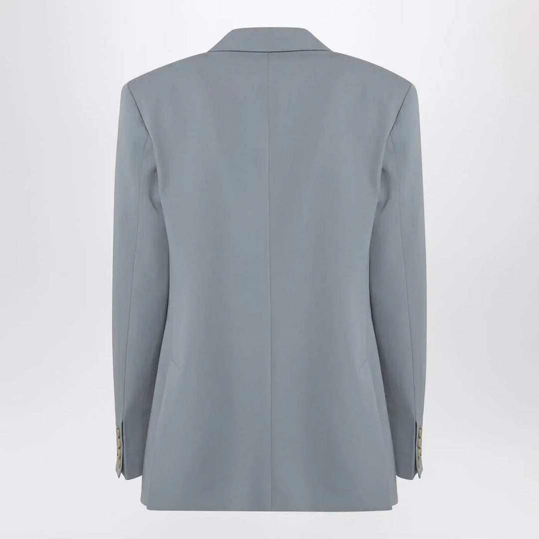 Stella McCartney - Light grey wool double-breasted jacket Brand Coats &amp; Jackets 38  IT