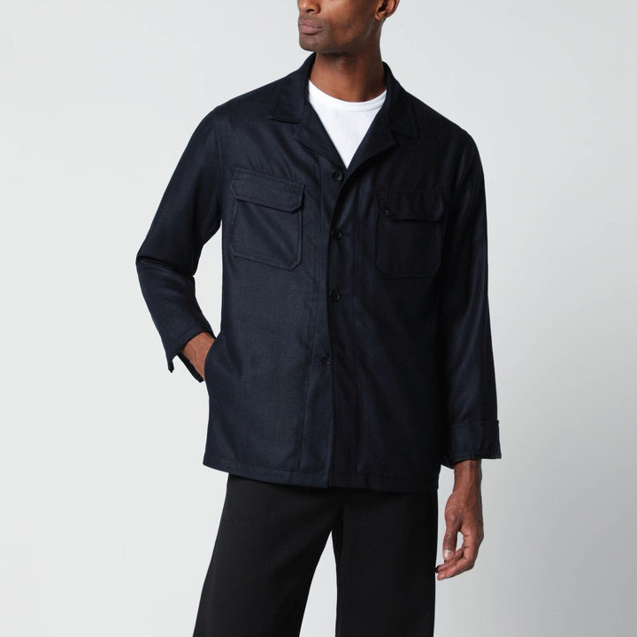 Coats &amp; Jackets Tagliatore - Blue silk jacket Brand