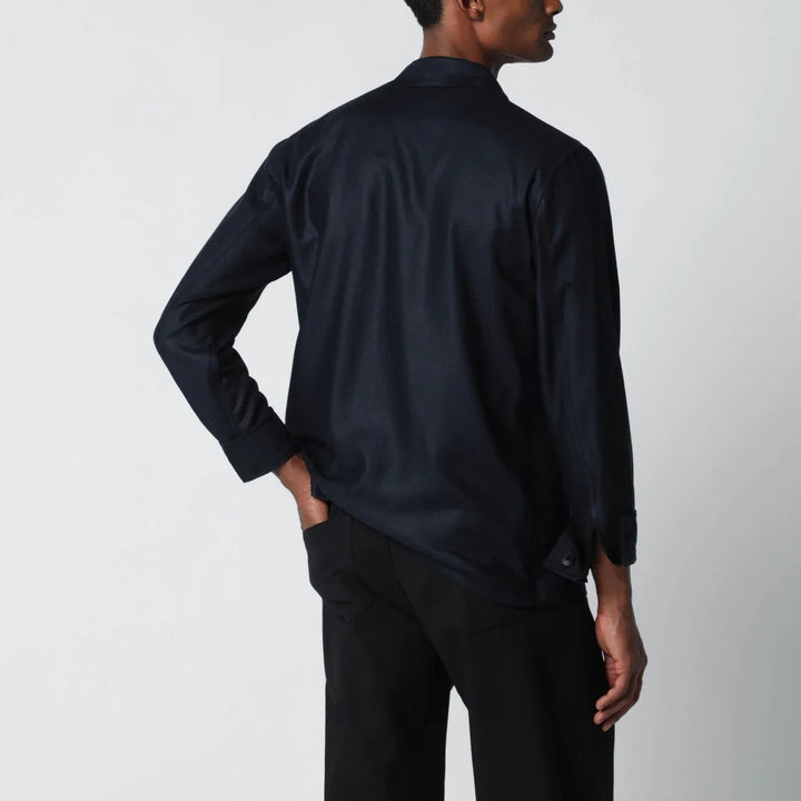 Tagliatore - Blue silk jacket Brand Coats &amp; Jackets