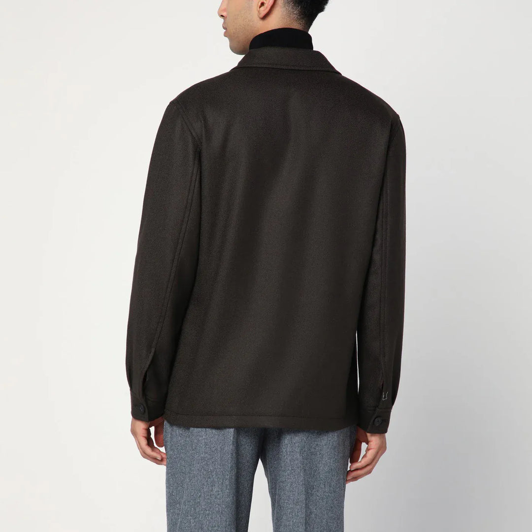 Tagliatore - Brown wool jacket Brand Coats &amp; Jackets 52 IT