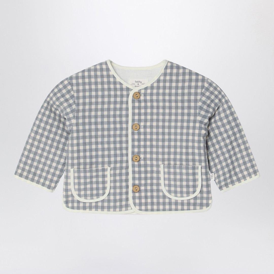 Coats & Jackets 3 Teddy & Minou - Gray/white jacket with Vichy pattern Brand