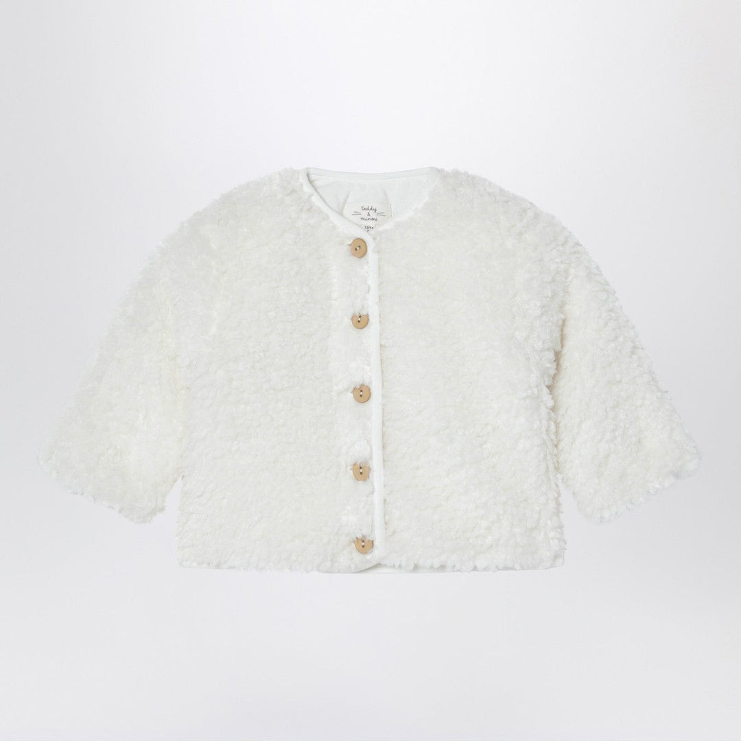 Coats & Jackets Teddy & Minou - Milk-white shearling-effect jacket Brand