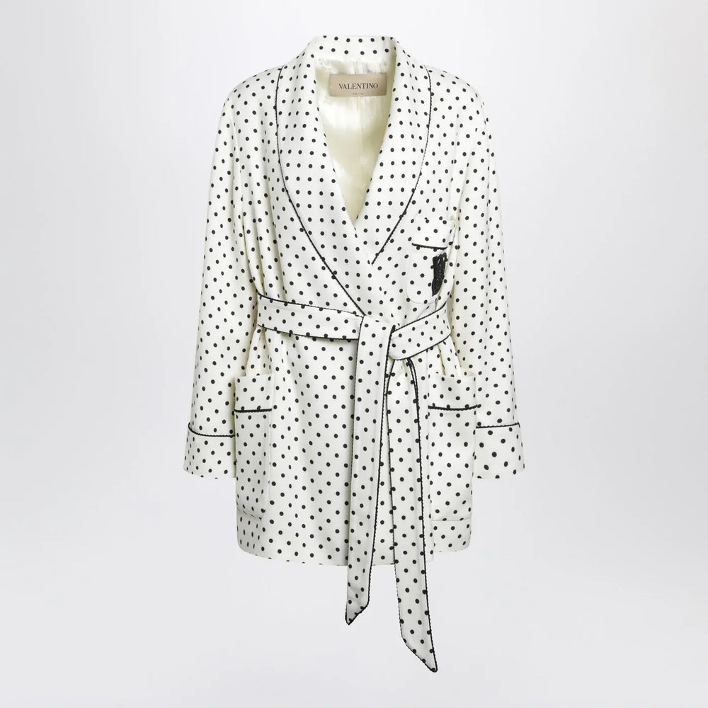 Valentino - Supergrain jacket with Plusdepois print Brand Coats & Jackets 38  IT