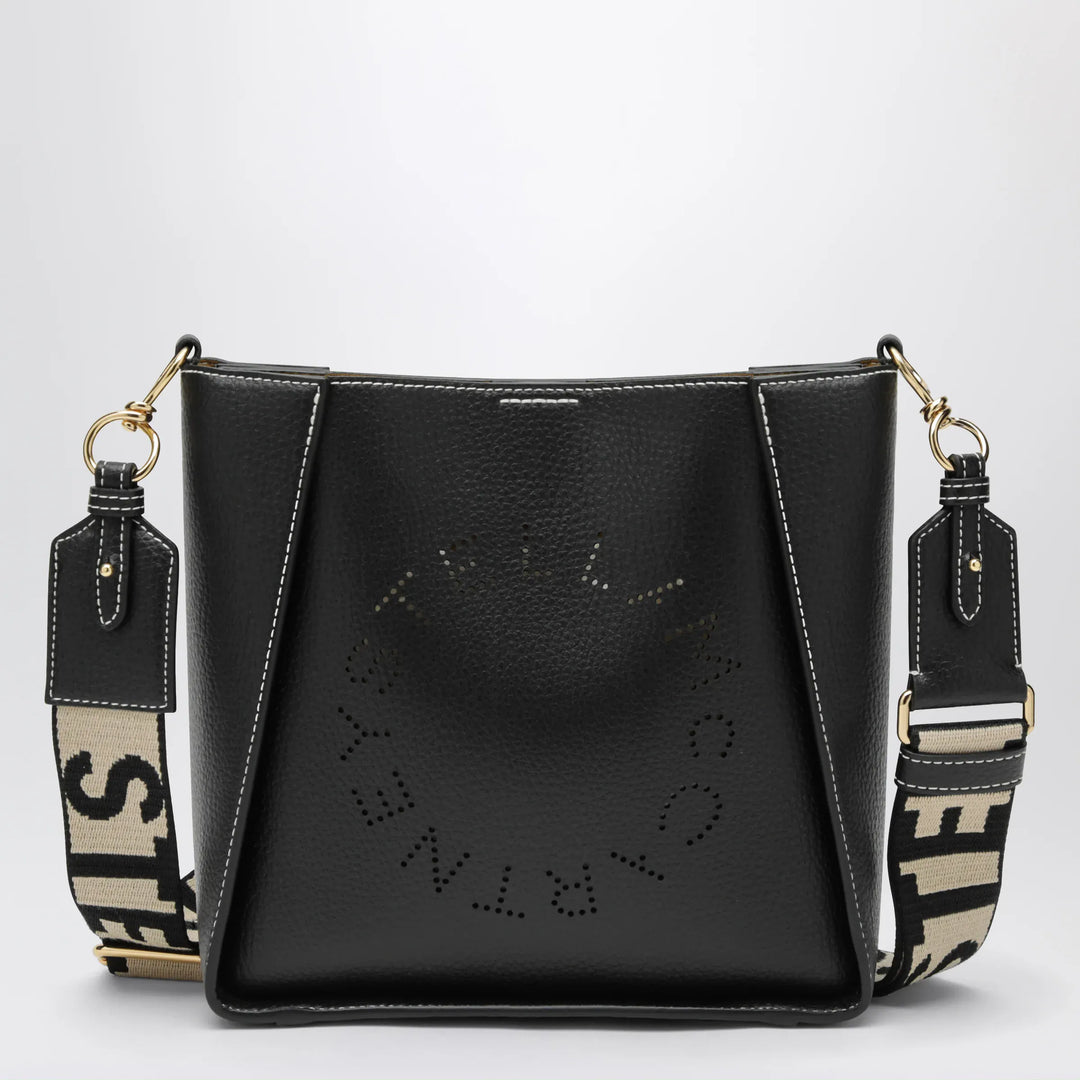 Stella McCartney - Square black crossbody bag with logo Brand Crossbody Bag U
