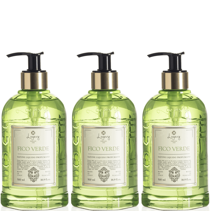 Logevy Green Fig Hand Wash 500ml Set of 3pcs Brand Hand Wash 500ml