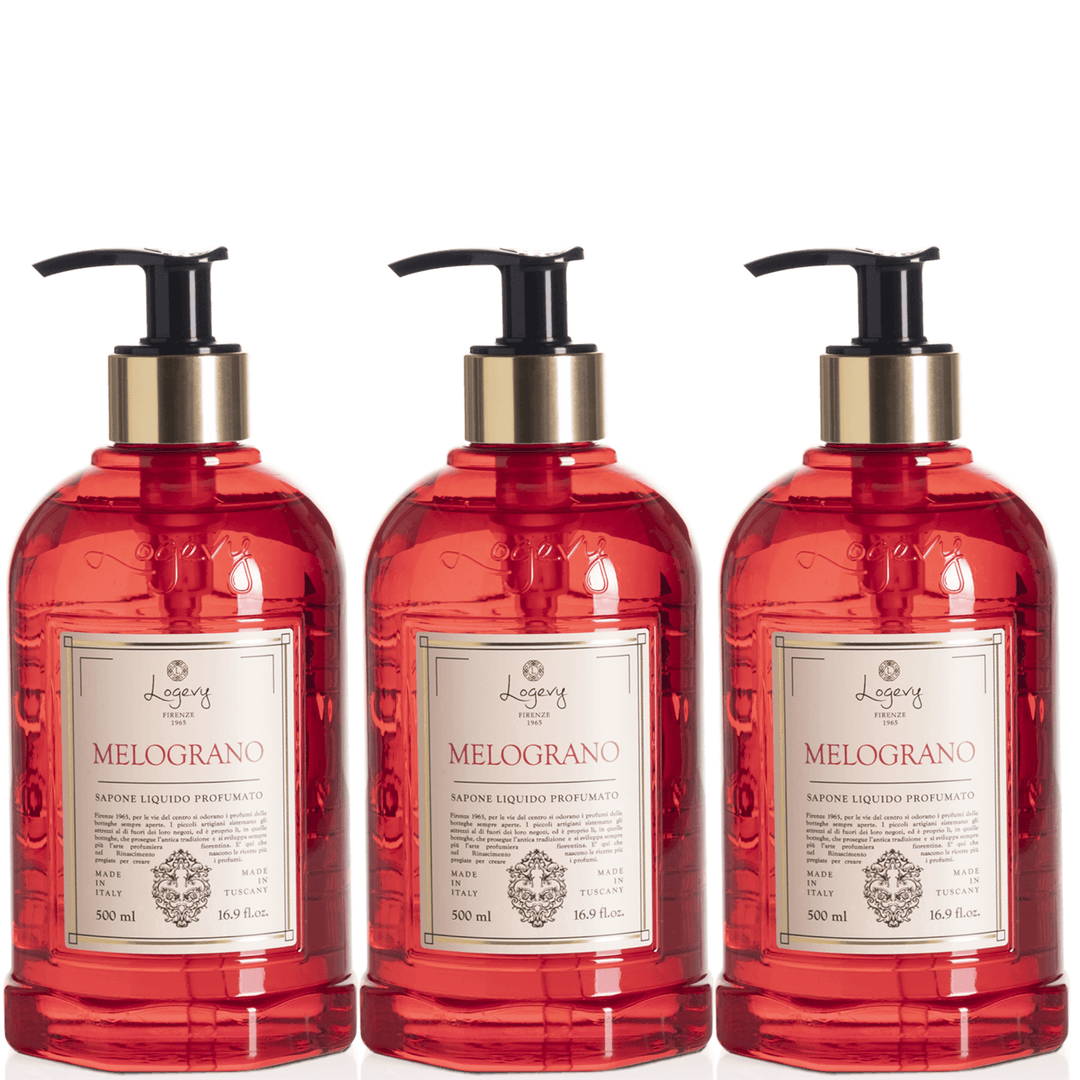 Logevy Pomegranate Hand Wash 500ml Set of 3pcs Brand Hand Wash 500ml