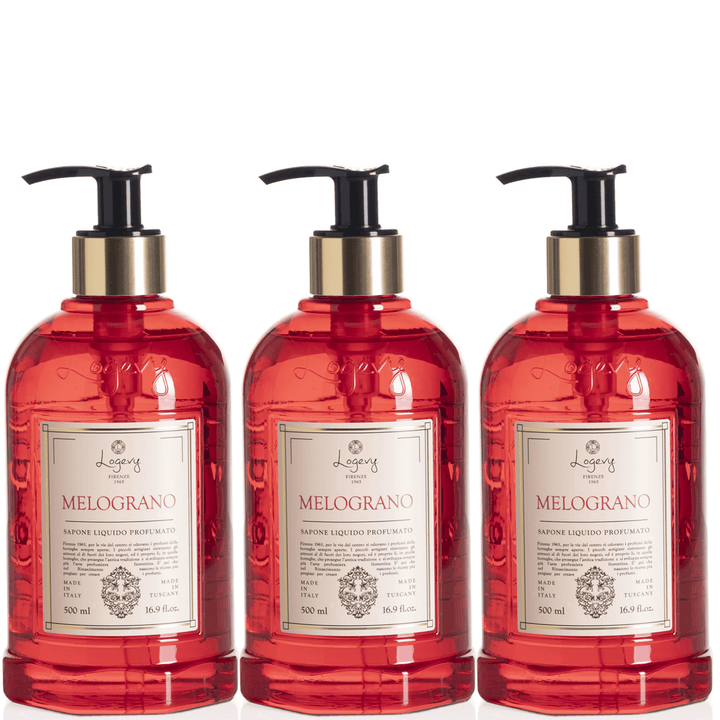 Logevy Pomegranate Hand Wash 500ml Set of 3pcs Brand Hand Wash 500ml