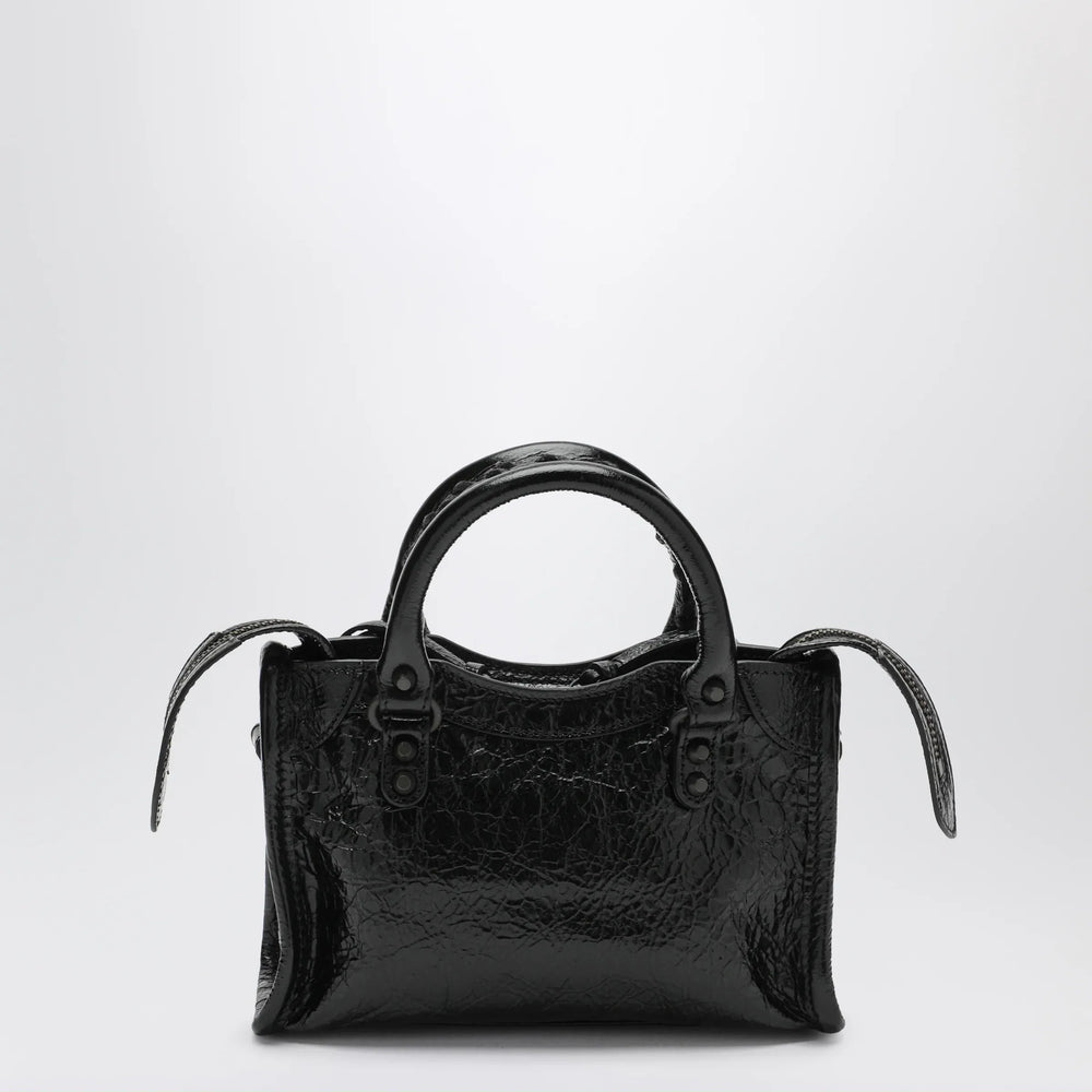 Balenciaga - Le City Nano leather handbag in black Brand Handbag U