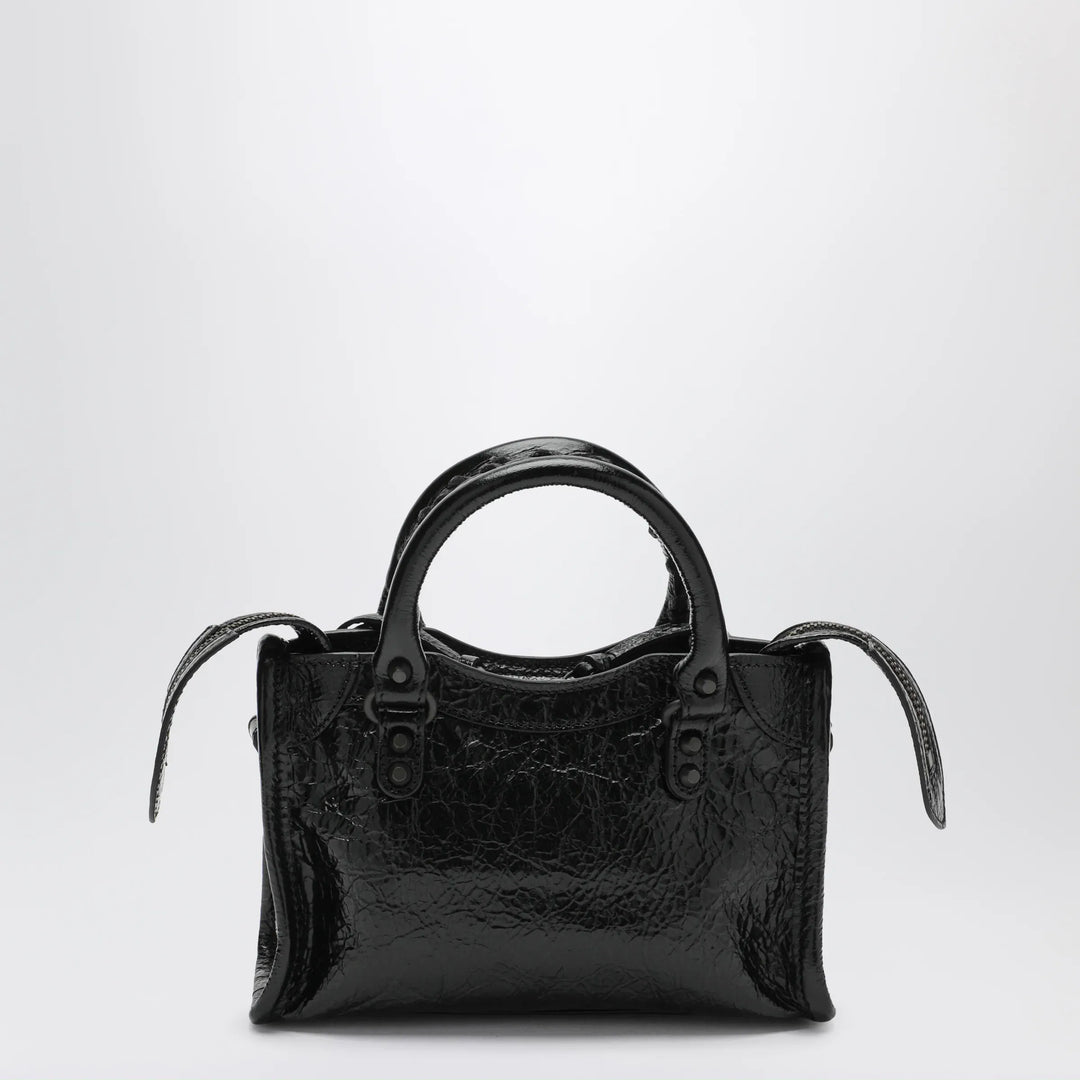 Balenciaga - Le City Nano leather handbag in black Brand Handbag U