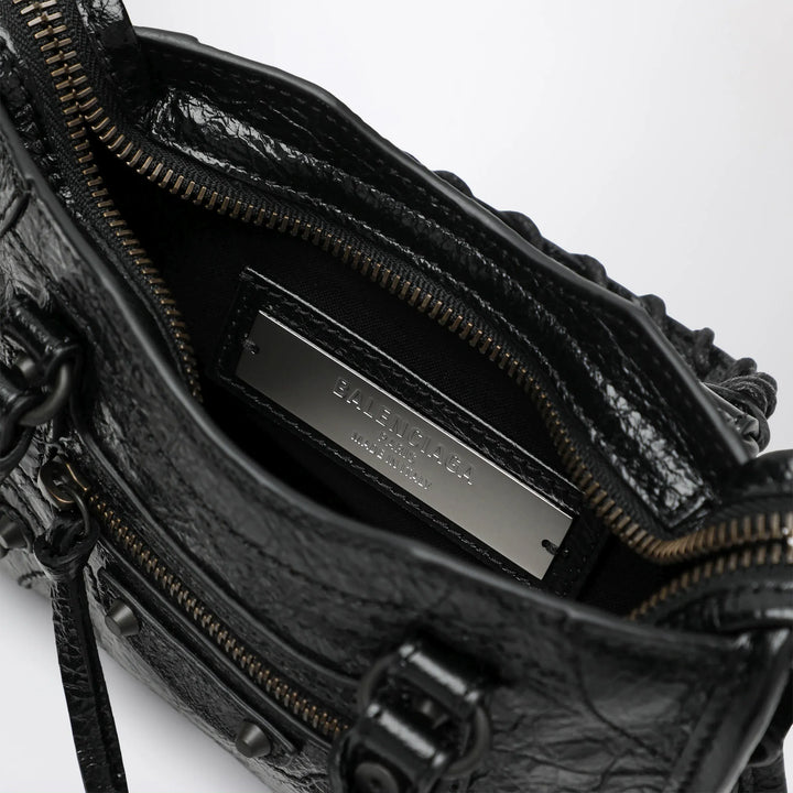 Balenciaga - Le City Nano leather handbag in black Brand Handbag U