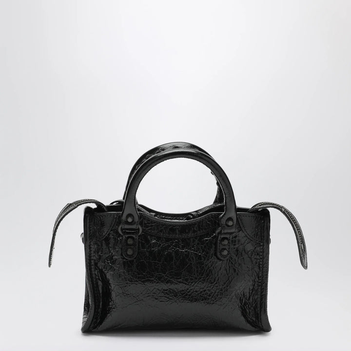 Balenciaga - Le City Nano leather handbag in black Brand Handbag U