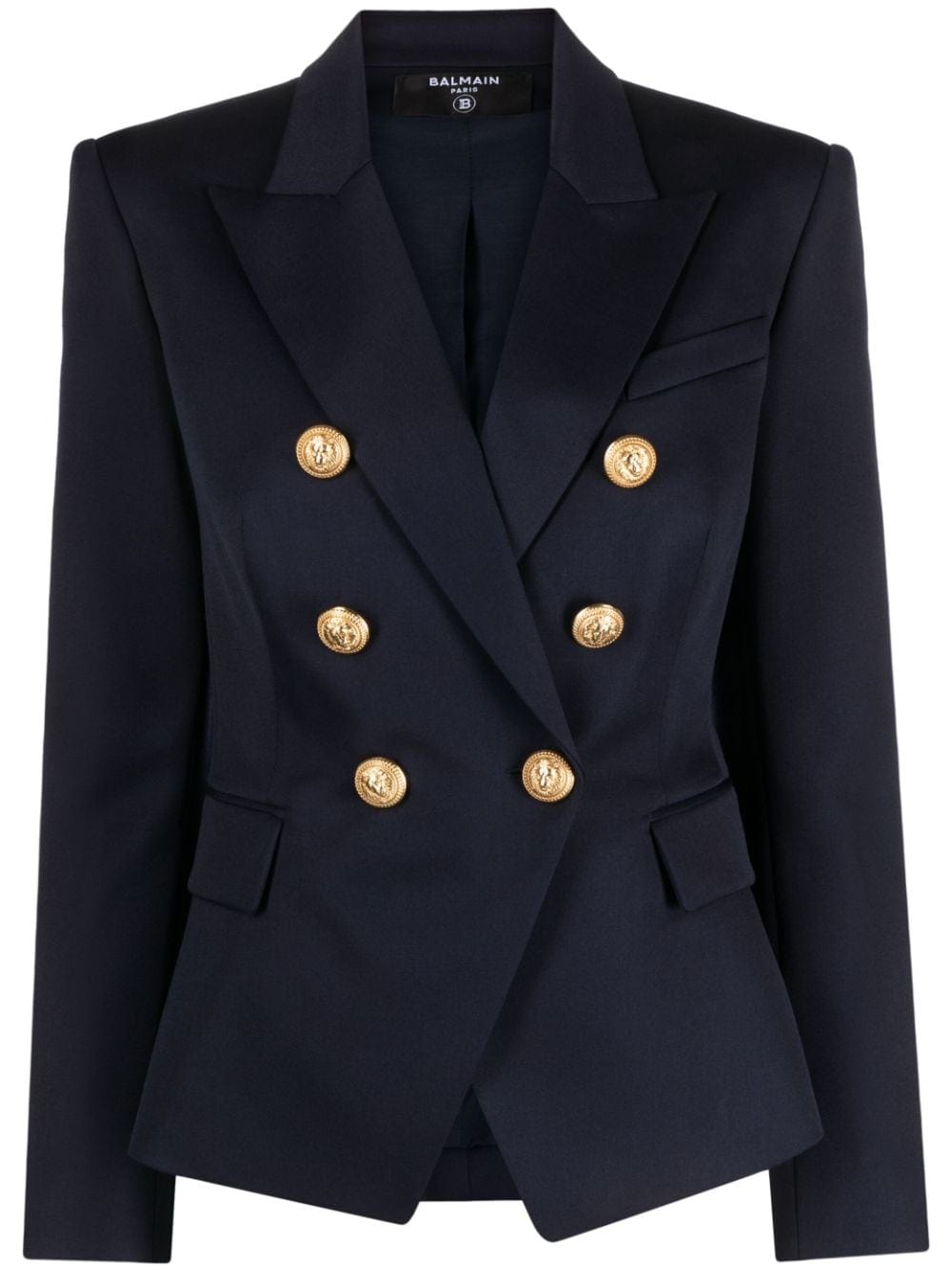 Balmain Jackets 38 Balmain Double-Breasted Blazer Balmain Navy Blue Wool Blazer Brand