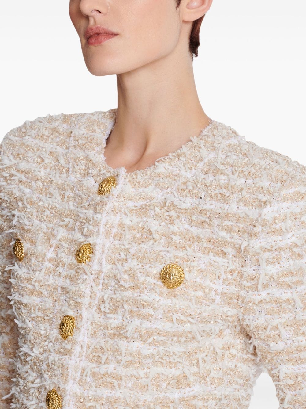 Balmain Jackets 40 Balmain Jackets White Balmain Jackets White Brand