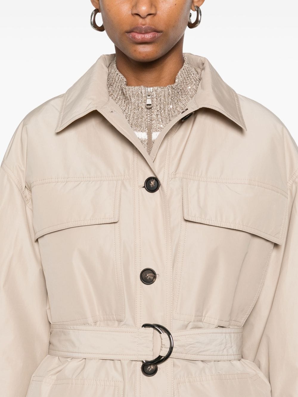 Brunello Cucinelli Jackets Brunello Cucinelli Coats Beige Brunello Cucinelli Coats Beige Brand