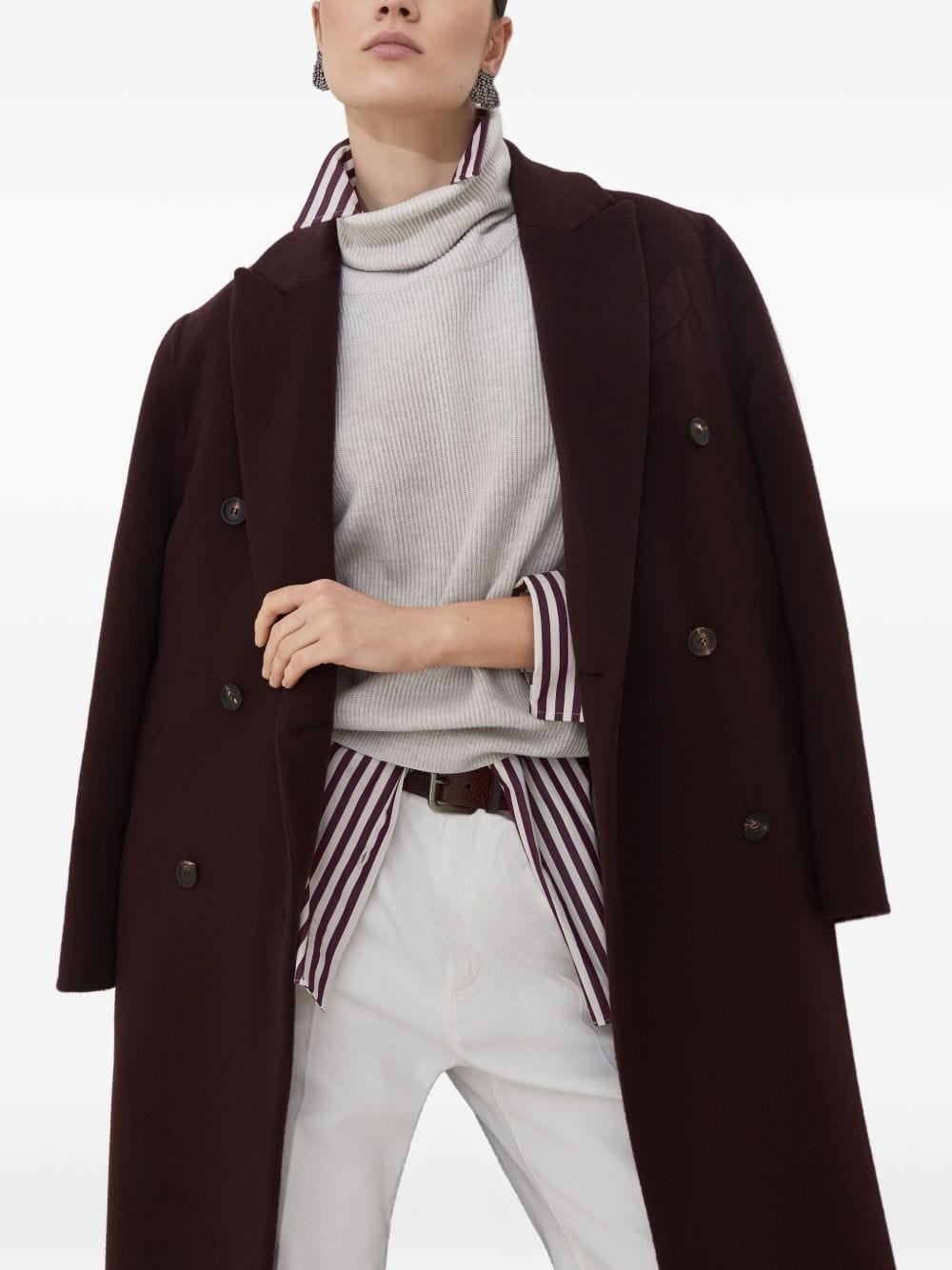 Brunello Cucinelli Jackets 42 Brunello Cucinelli Coats Bordeaux Brunello Cucinelli Coats Bordeaux Brand