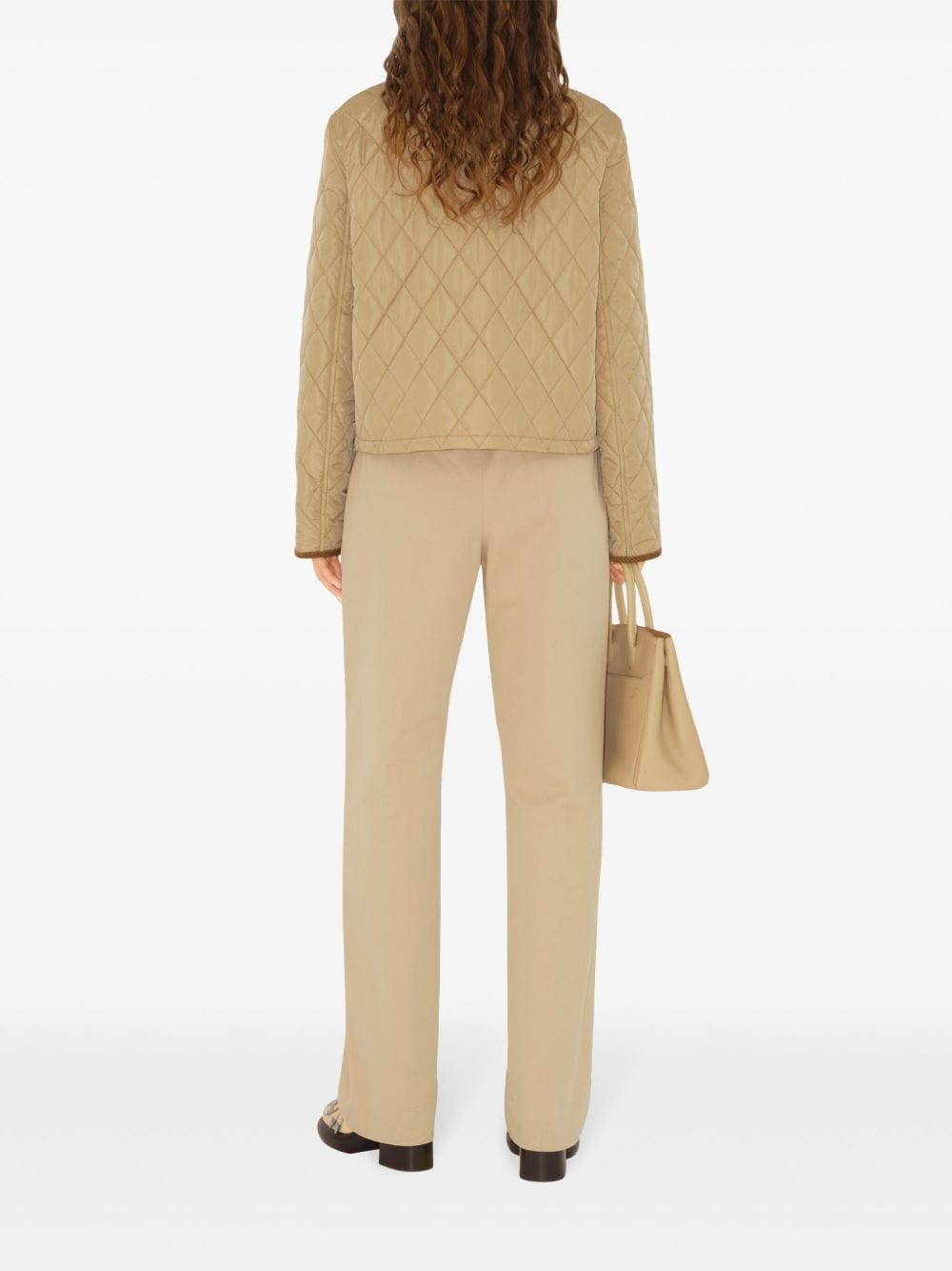 Burberry Jackets L Burberry Jackets Beige Burberry Beige Quilted Jacket – Corduroy Collar & Timeless Style | ILG Brand