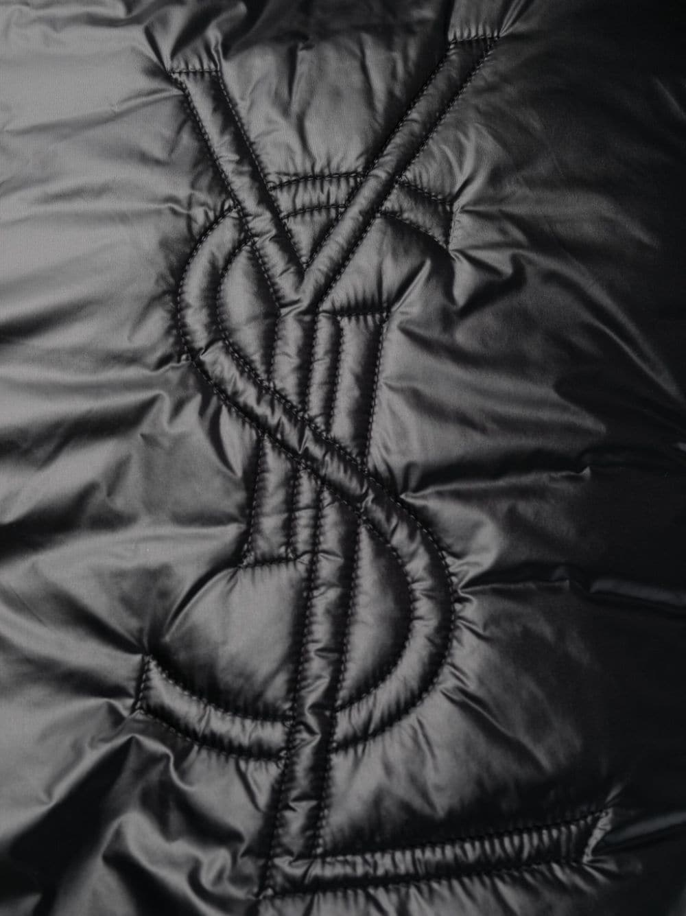 Saint Laurent Jackets Saint Laurent Cassandre Anorak Oversized Hooded Coat Saint Laurent Cassandre Anorak | Oversized Hooded Coat | Embroidered Logo Brand